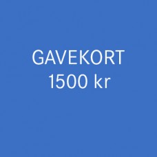 Gavekort 1500 kr